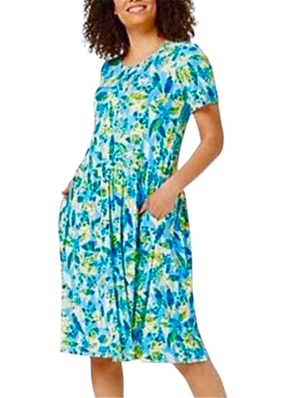 LOGO By Lori Goldstein Midi Dress - Picture 1 of 7